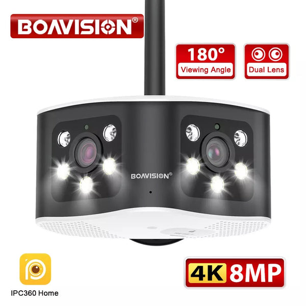 Telecamera Boavision 180 gradi doppio obbiettivo 6mp Wi-Fi IP onvif 4K