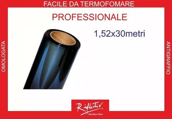 Reflectiv 50% Pellicola Vetri Professionale 1,52 X 30m Rotolo