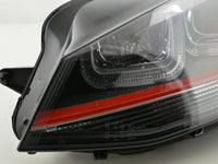 Fari LED DRL anteriori VW Golf 7 daylight dal 2012 nero/rosso coppia s/d