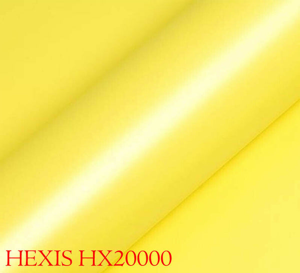 HEXIS HX20108M Pellicola Car Wrapping Giallo Limone Opaco