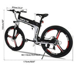 Ebike bici elettrica 26 pollici Unisex pieghevole in lega di alluminio vel. 50 km/h