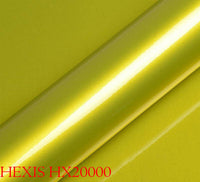 HEXIS HX20558B Pellicola Car Wrapping Giallo Lime Lucido Metallizzato