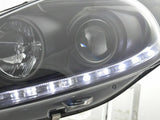 Coppia Fari daylight LED Ford Fiesta anno costr. 08-12 nero