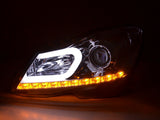 Coppia Fari daylight LED Mercedes Classe C W204  anno costr. 11-14 cromato