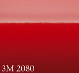 3M 2080 G83 Pellicola Car Wrapping Rosso Scuro Lucido con protezione trasparente