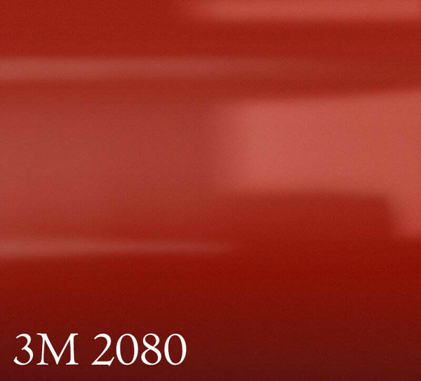 3M 2080 G53 Pellicola Car Wrapping Rosso Fiamma Lucido con protezione trasparent