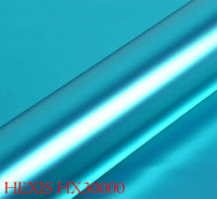 HEXIS HX30SCH11S Pellicola Car Wrapping Blu Chiaro Cromo Satinato Cromato
