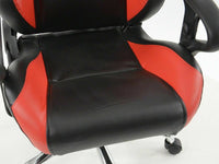Sedia poltrona ufficio gaming sportiva girevole Phoenix nero/rosso pelle sinteti