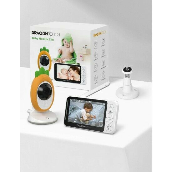 Dragon Touch Baby cam Monitor Telecamera Controllo Bambini Allarme E40 neonato