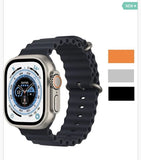 Smart Watch Ultra Sms Chiamate Smartwatch Bluetooth Temperatura Titanio 49mm Replica Apple Watch